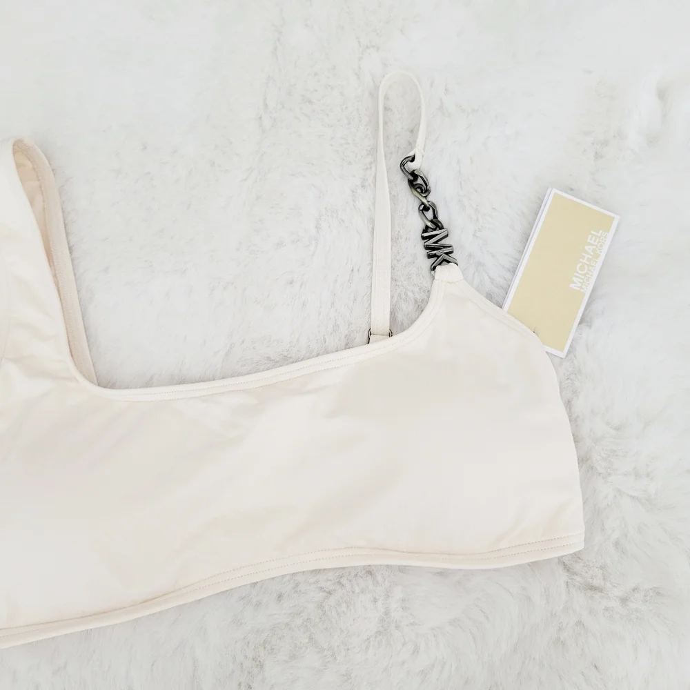 ✨️MICHAEL KORS BIKINI TOP OFF WHITE SIZE M